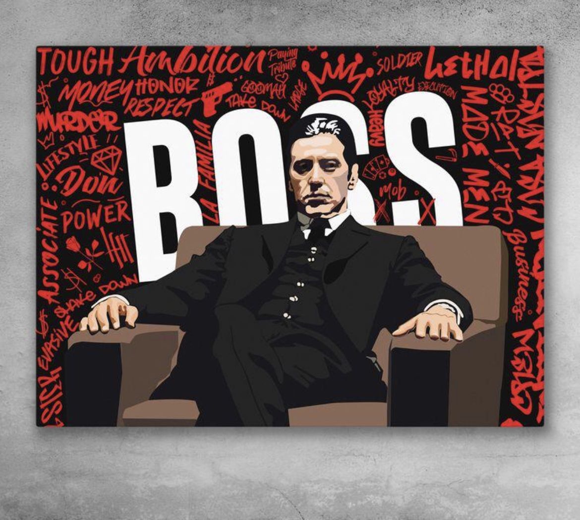 The Don's Command Canvas Painting